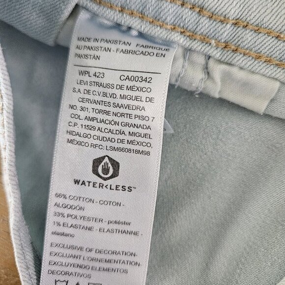 Levi Strauss Denim Midi Shortalls Big Girls Size XL Adjustable Straps - Picture 6 of 6